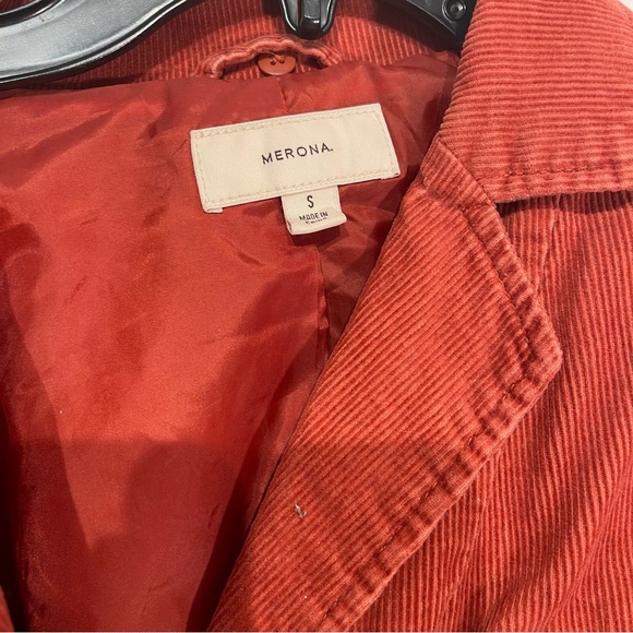 Merona Corduroy orange Size Small Jacket - Picture 3 of 4